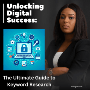 A lady professional sharing the ultimate guide to keyword research