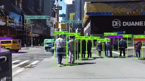Computer Vision in Action - Photo by Ilija Mihajlovic Computer vision of a busy street