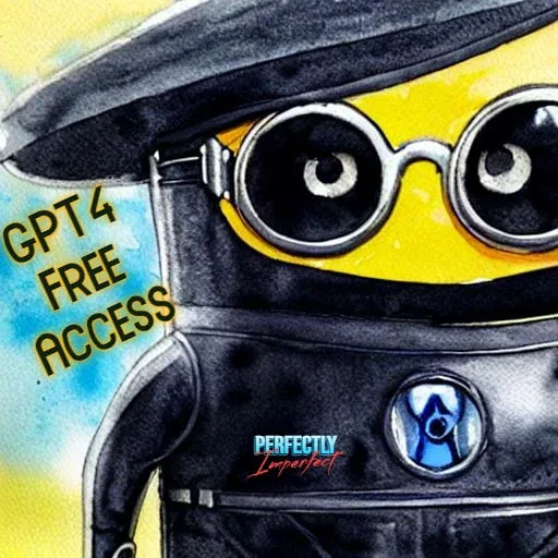 5 Ways to Access GPT-4 for Free- A Comprehensive Guide A minion in black suit looking at you depicting free workers like GPT-4