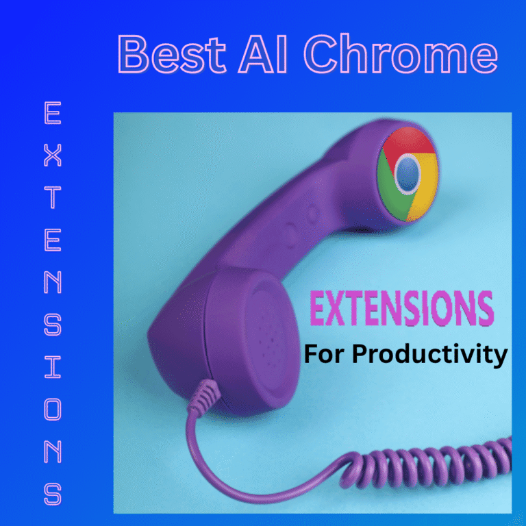 A corded telephone handset depicting Best AI Chrome Extensions For Productivity