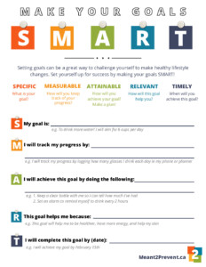 Personal growth smart goals template