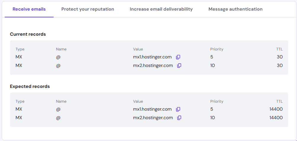 Easily Set Up Custom Domain Email - A Step By Step Guide 4 Mx records in hostinger email service