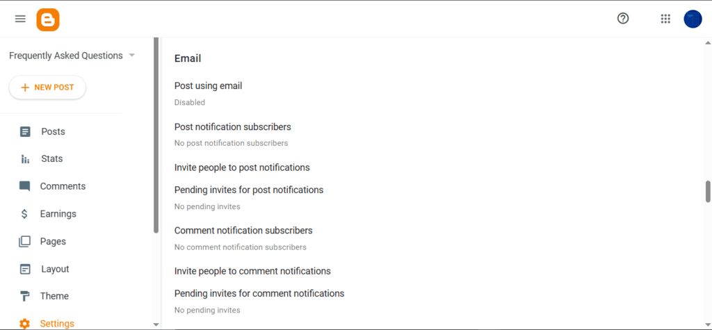 Unlock Blogger Email Posting And Notification Settings 2 Screenshot of post using email settings