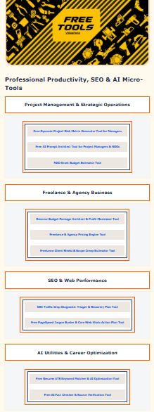 Valuepane Ai And Productivity Free Tools Hub 2 Screenshot of the free tools hub