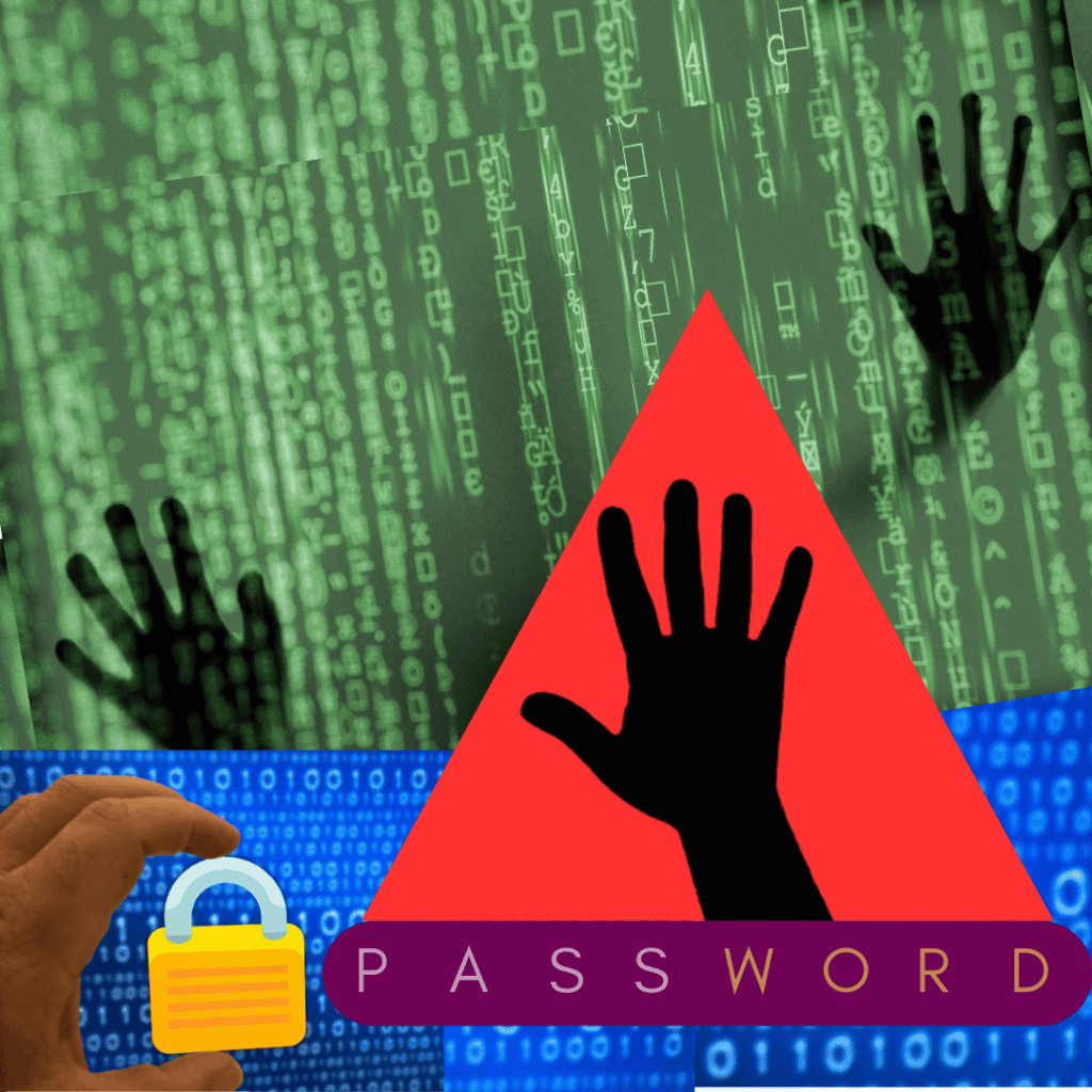 Create Strong &Amp; Secure Passwords For Your Accounts A graphical representation of security breach where two hands are trying to break in and a strong hand is blocking them